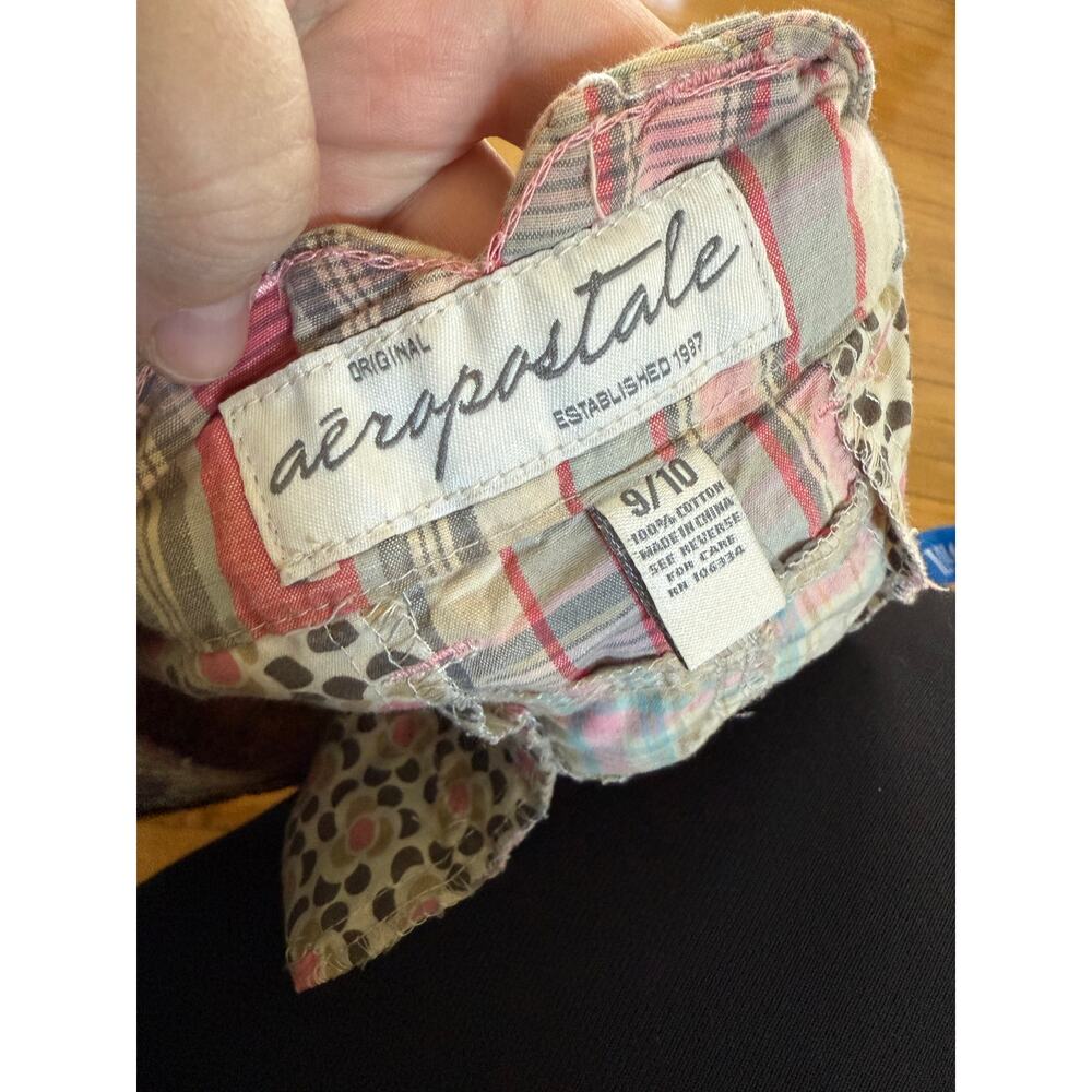 Aeropostale Y2k Checkered Patchwork Mini Skirt - image 2
